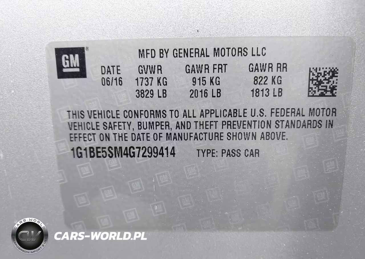 2016 Chevrolet Cruze Lt Auto VIN:1G1BE5SM4G7299414 - 9