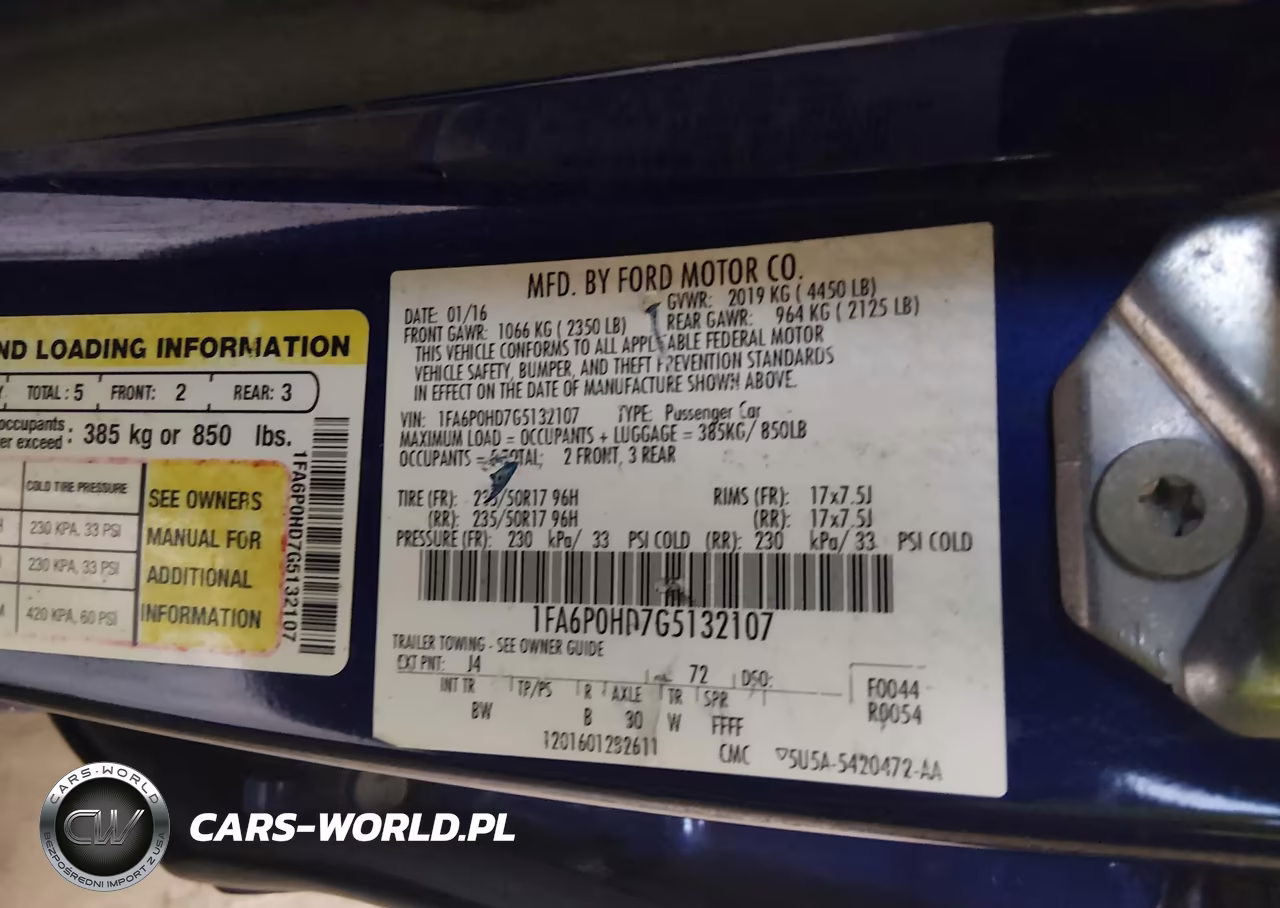 2016 Ford Fusion Se VIN:1FA6P0HD7G5132107 - 9