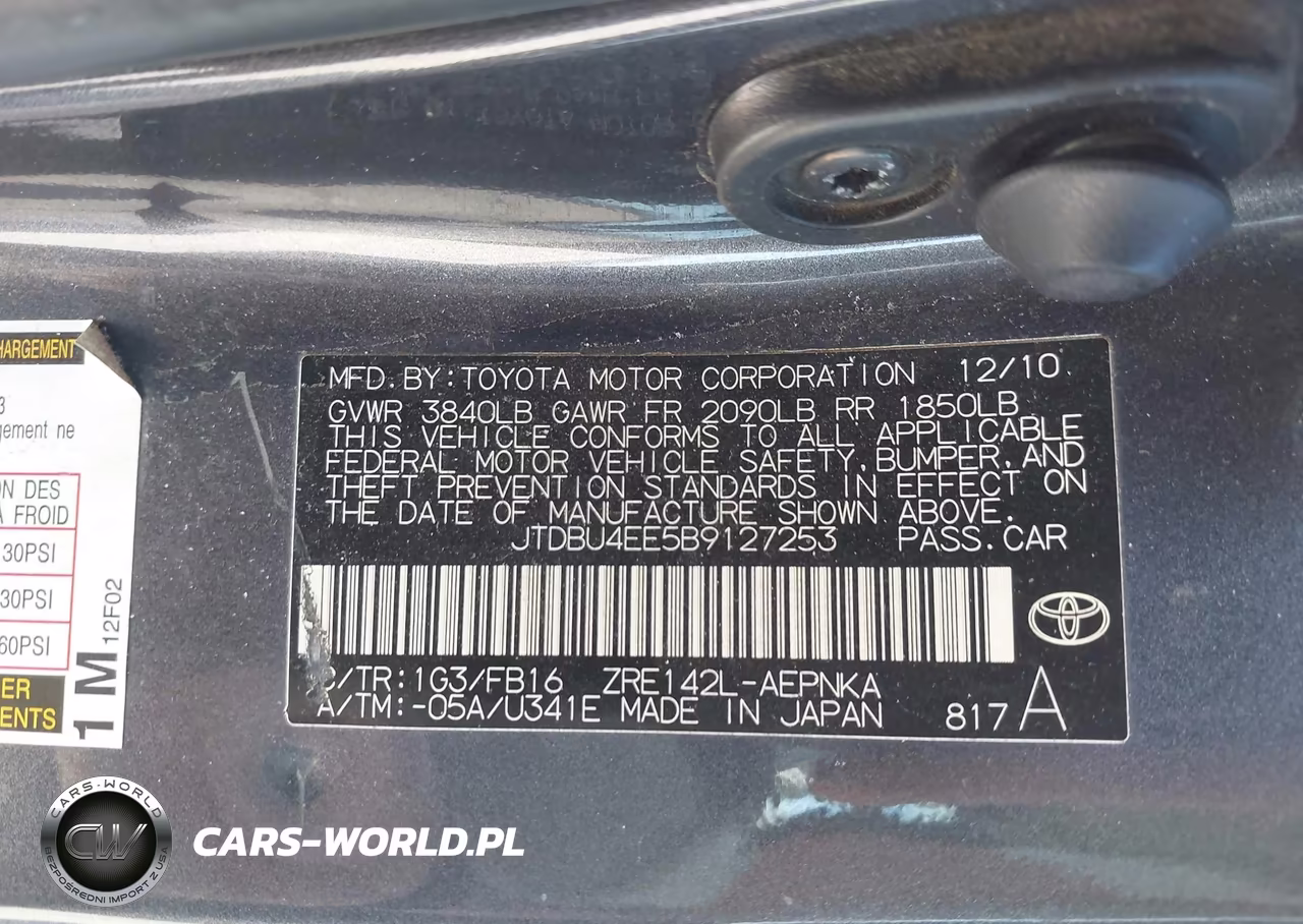 2011 Toyota Corolla Le VIN:JTDBU4EE5B9127253 - 9