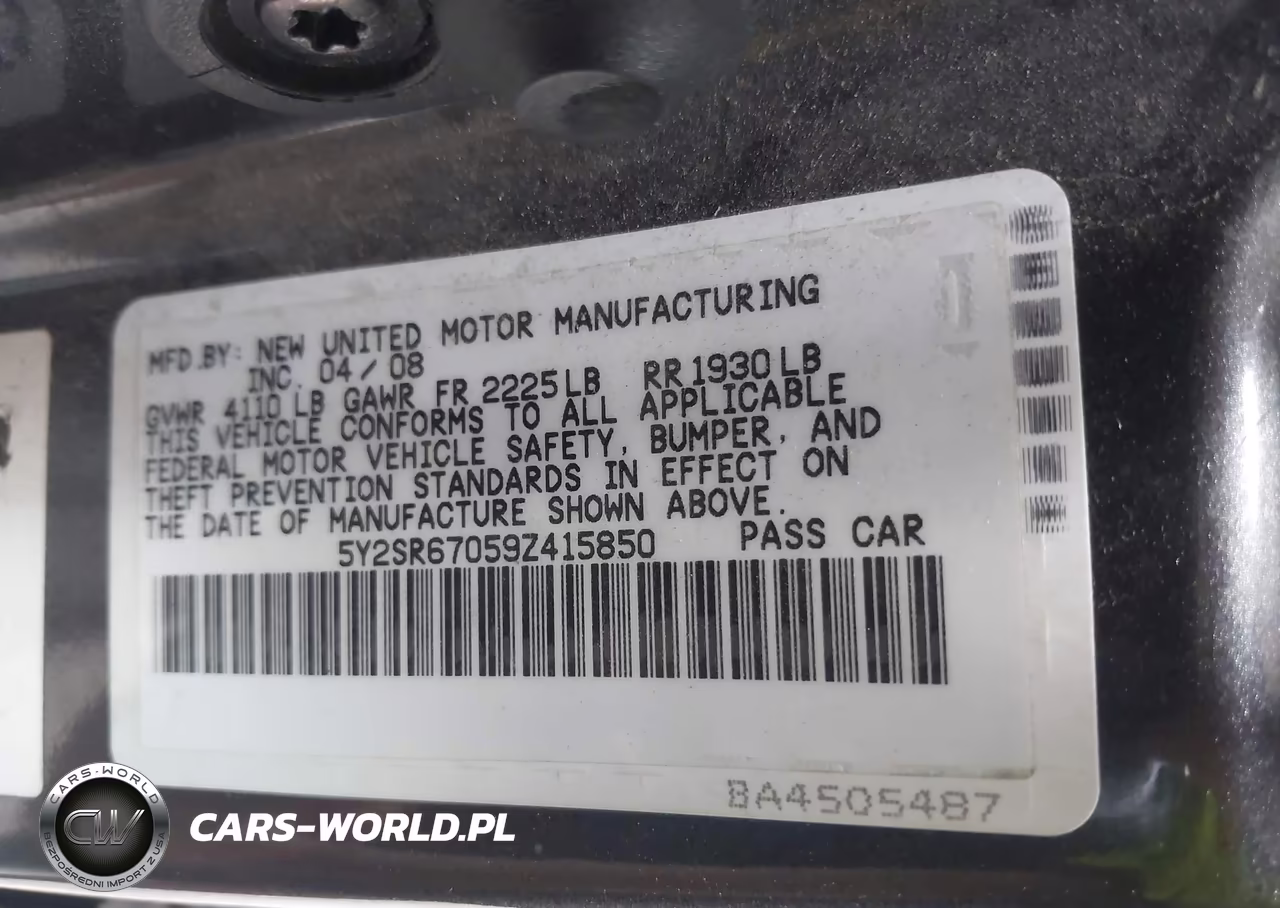 2009 Pontiac Vibe Gt VIN:5Y2SR67059Z415850 - 9