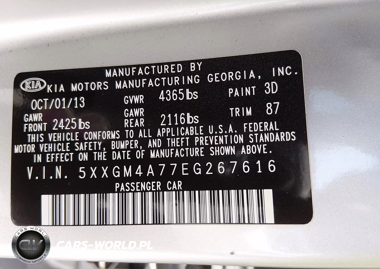 2014 Kia Optima Lx VIN:5XXGM4A77EG267616 - 9