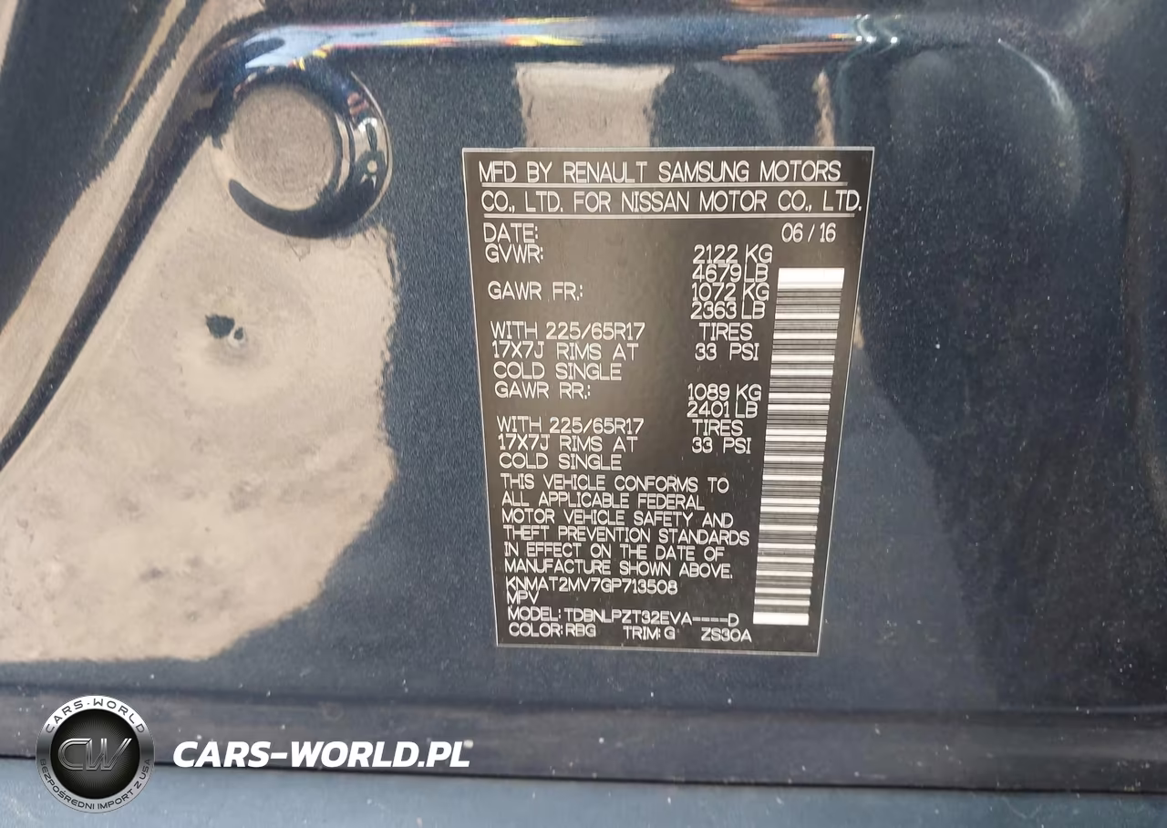 2016 Nissan Rogue S VIN:KNMAT2MV7GP713508 - 9