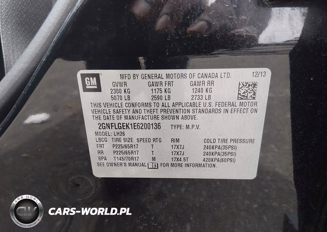 2014 Chevrolet Equinox Lt VIN:2GNFLGEK1E6200136 - 9