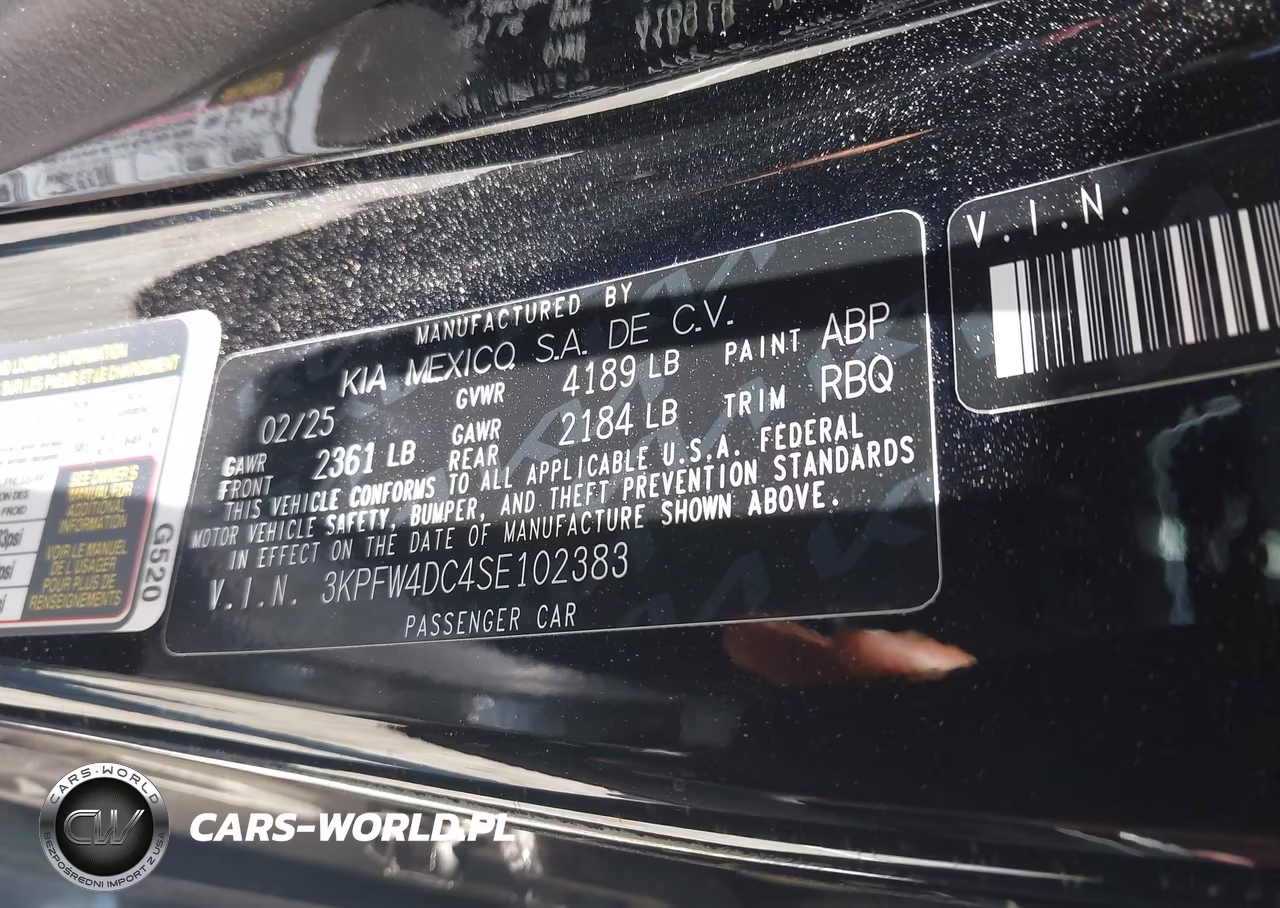 2025 Kia K4 Gt-Line Turbo VIN:3KPFW4DC4SE102383 - 9