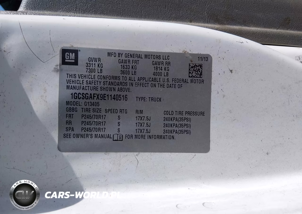 2014 Chevrolet Express 1500 Work Van VIN:1GCSGAFX9E1140516 - 9