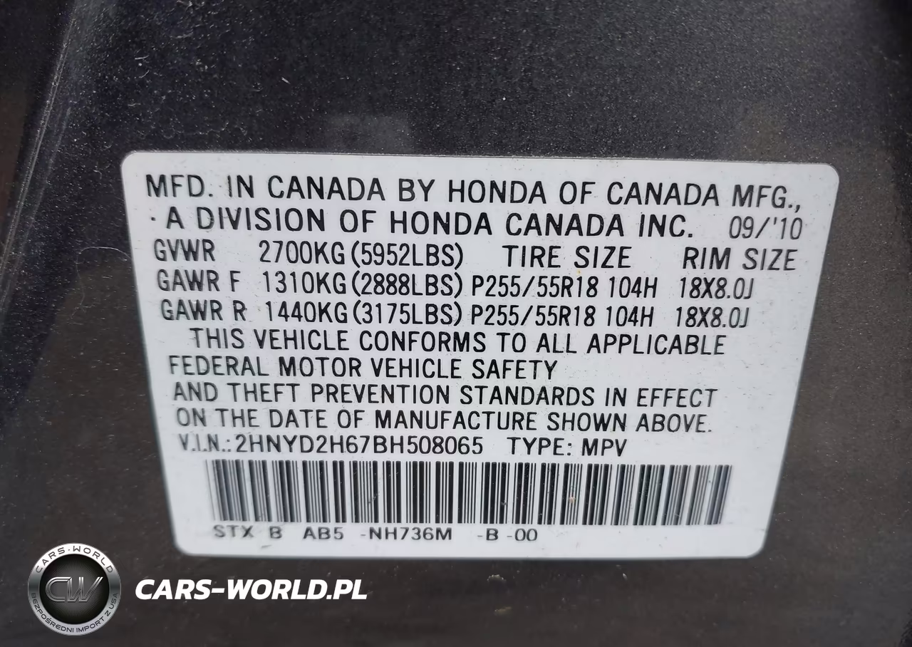 2011 Acura Mdx Technology Package VIN:2HNYD2H67BH508065 - 9