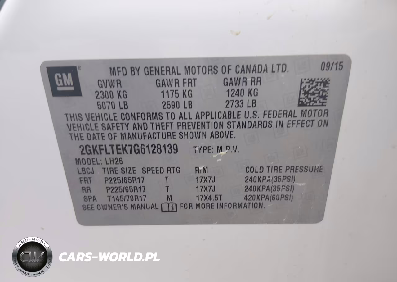 2016 GMC Terrain Sle-2 VIN:2GKFLTEK7G6128139 - 9