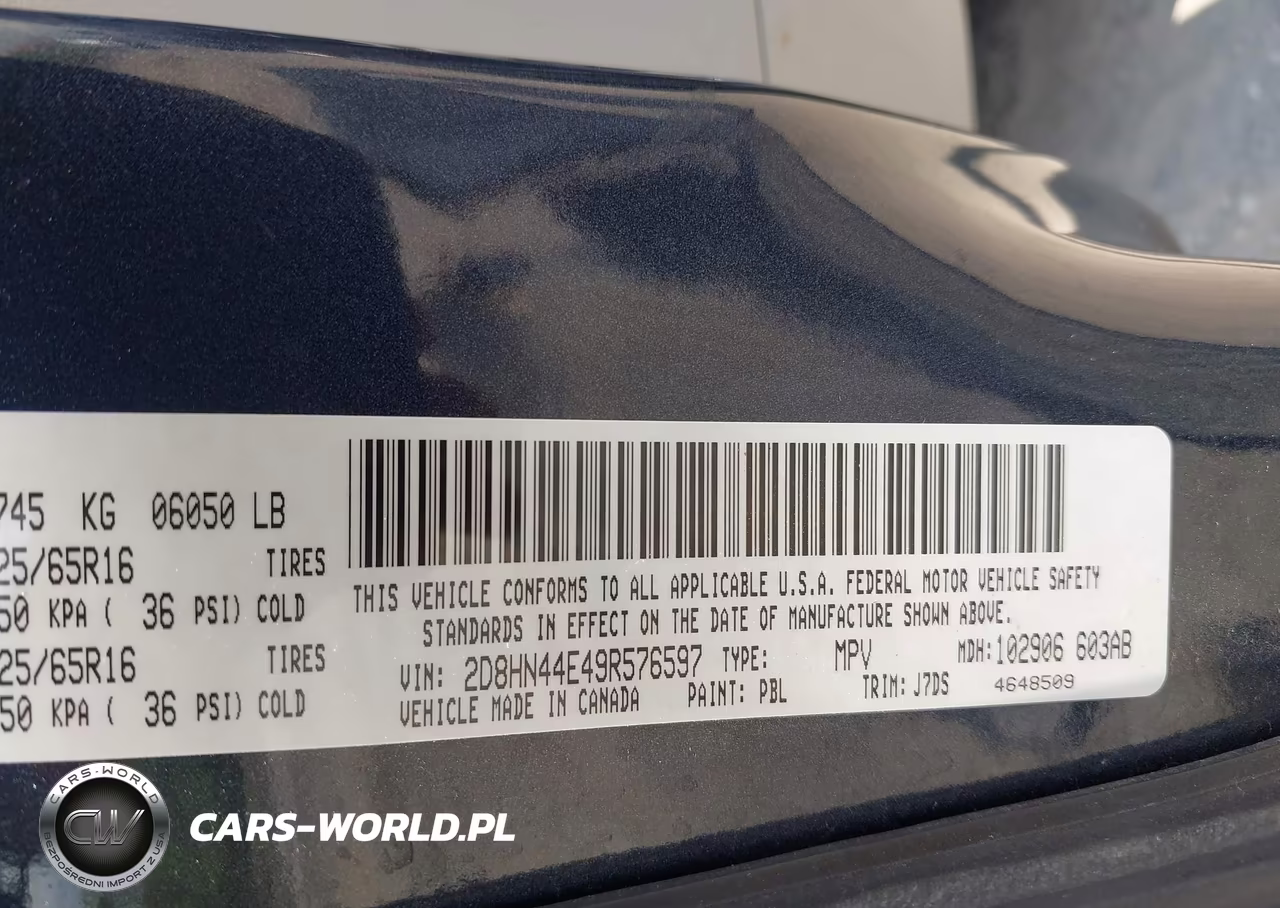 2009 Dodge Grand Caravan Se VIN:2D8HN44E49R576597 - 9