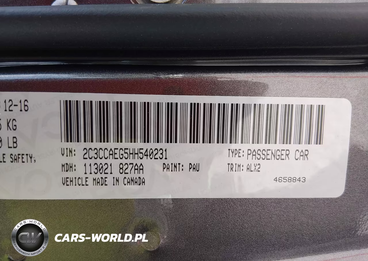 2017 Chrysler 300C VIN:2C3CCAEG5HH540231 - 9