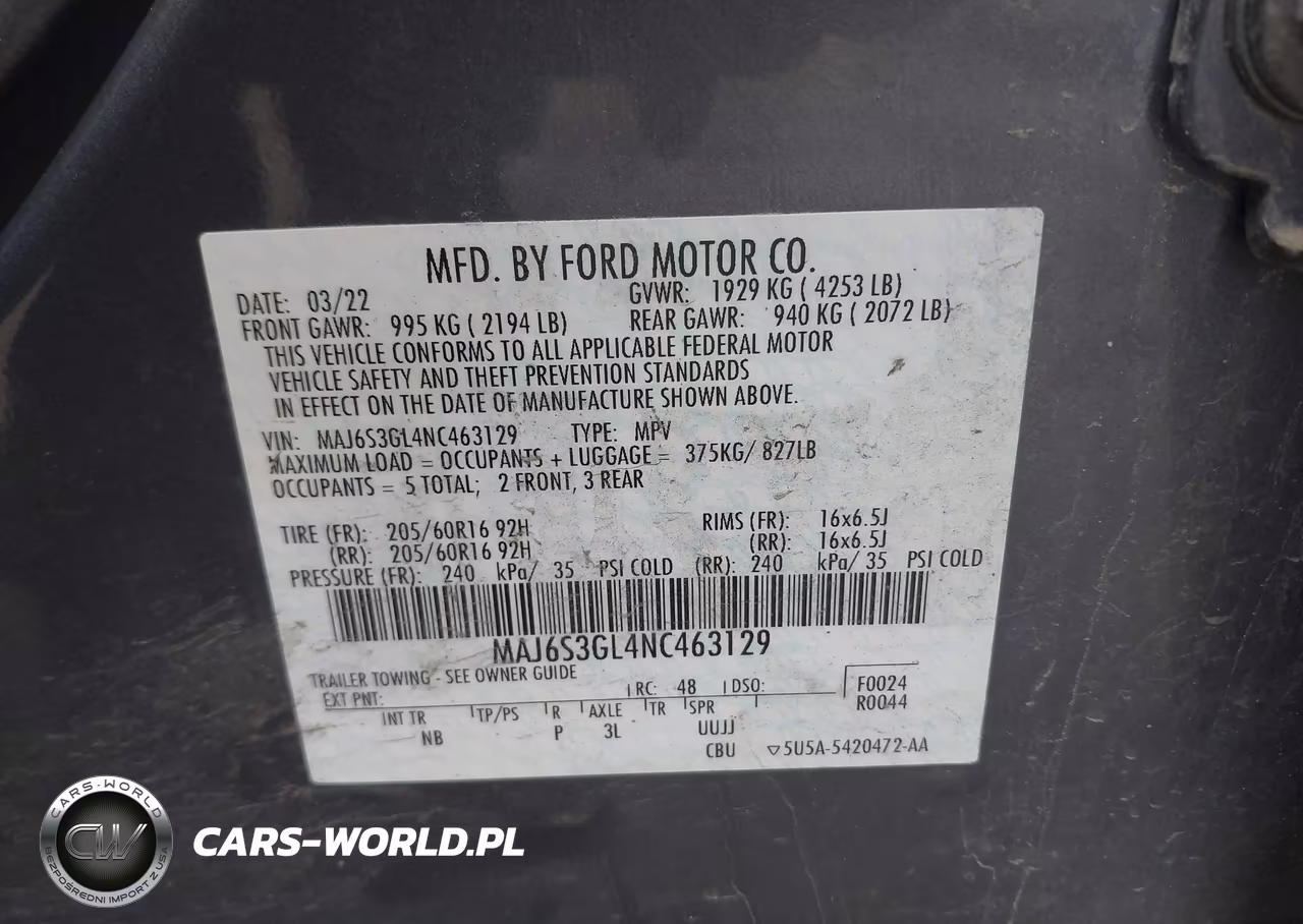 2022 Ford Ecosport Se VIN:MAJ6S3GL4NC463129 - 9