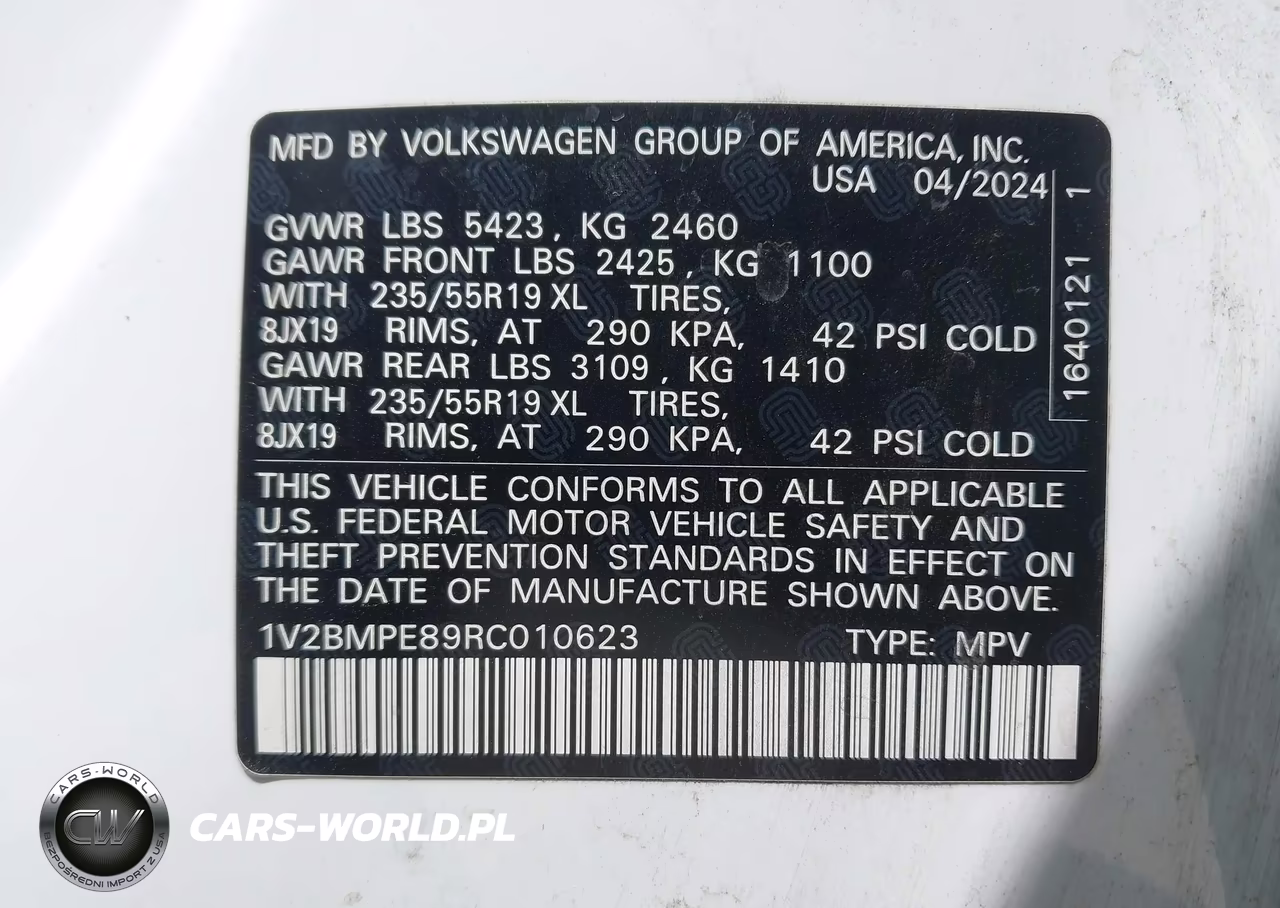 2024 Volkswagen Id.4 Standard VIN:1V2BMPE89RC010623 - 9