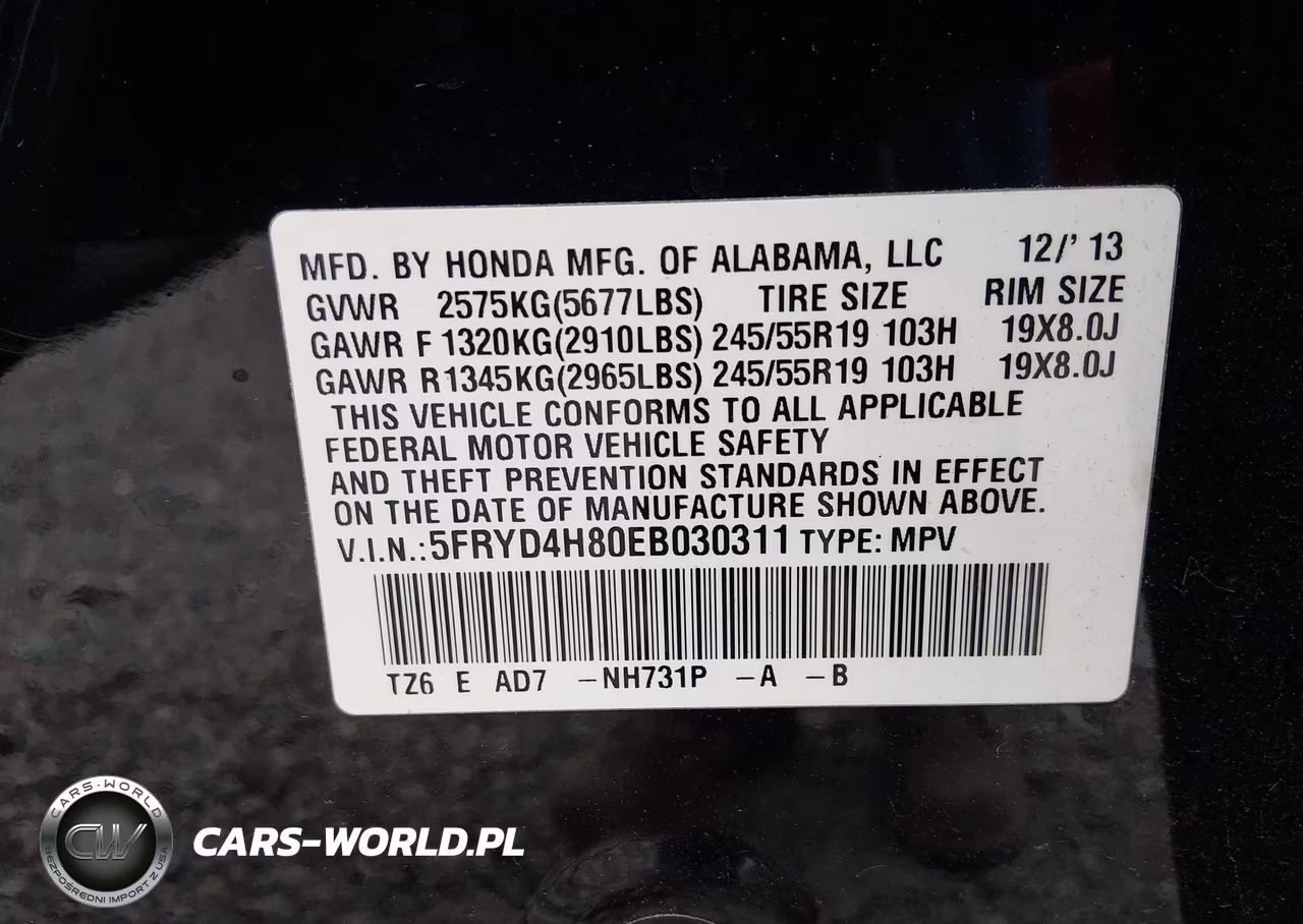 2014 Acura Mdx Advance Pkg W-Entertainment Pkg VIN:5FRYD4H80EB030311 - 9