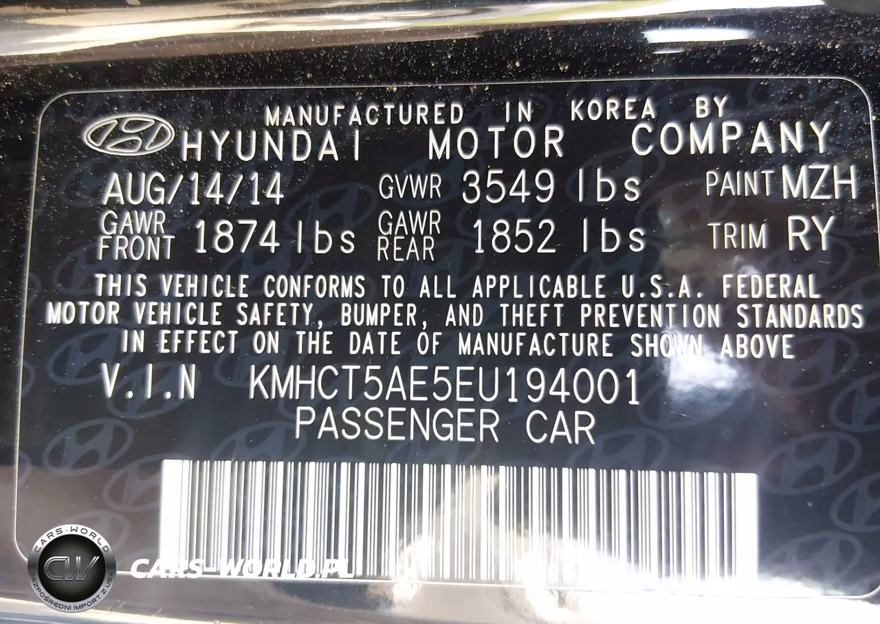 2014 Hyundai Accent Gs VIN:KMHCT5AE5EU194001 - 9