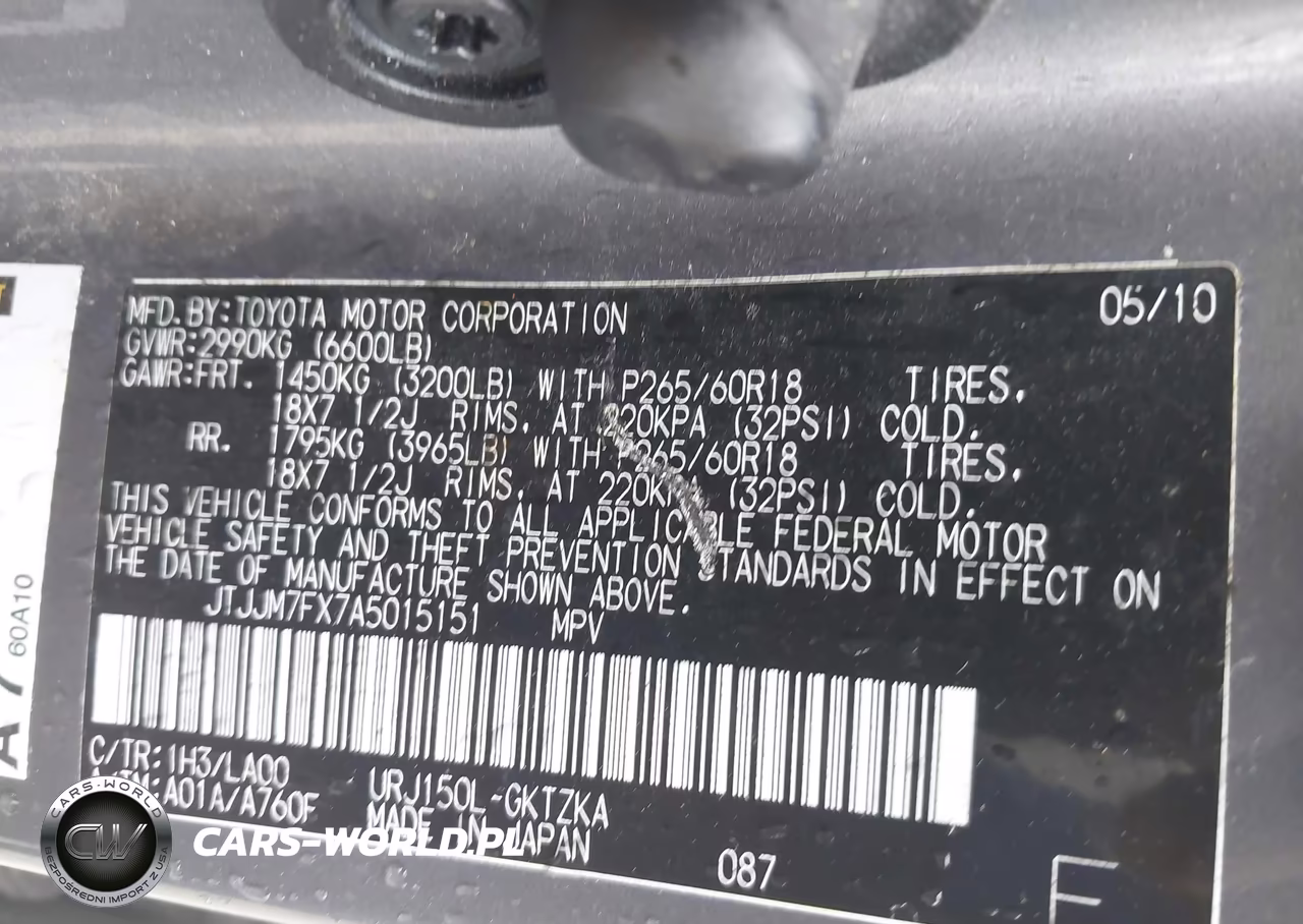 2010 Lexus Gx 460 Premium VIN:JTJJM7FX7A5015151 - 9