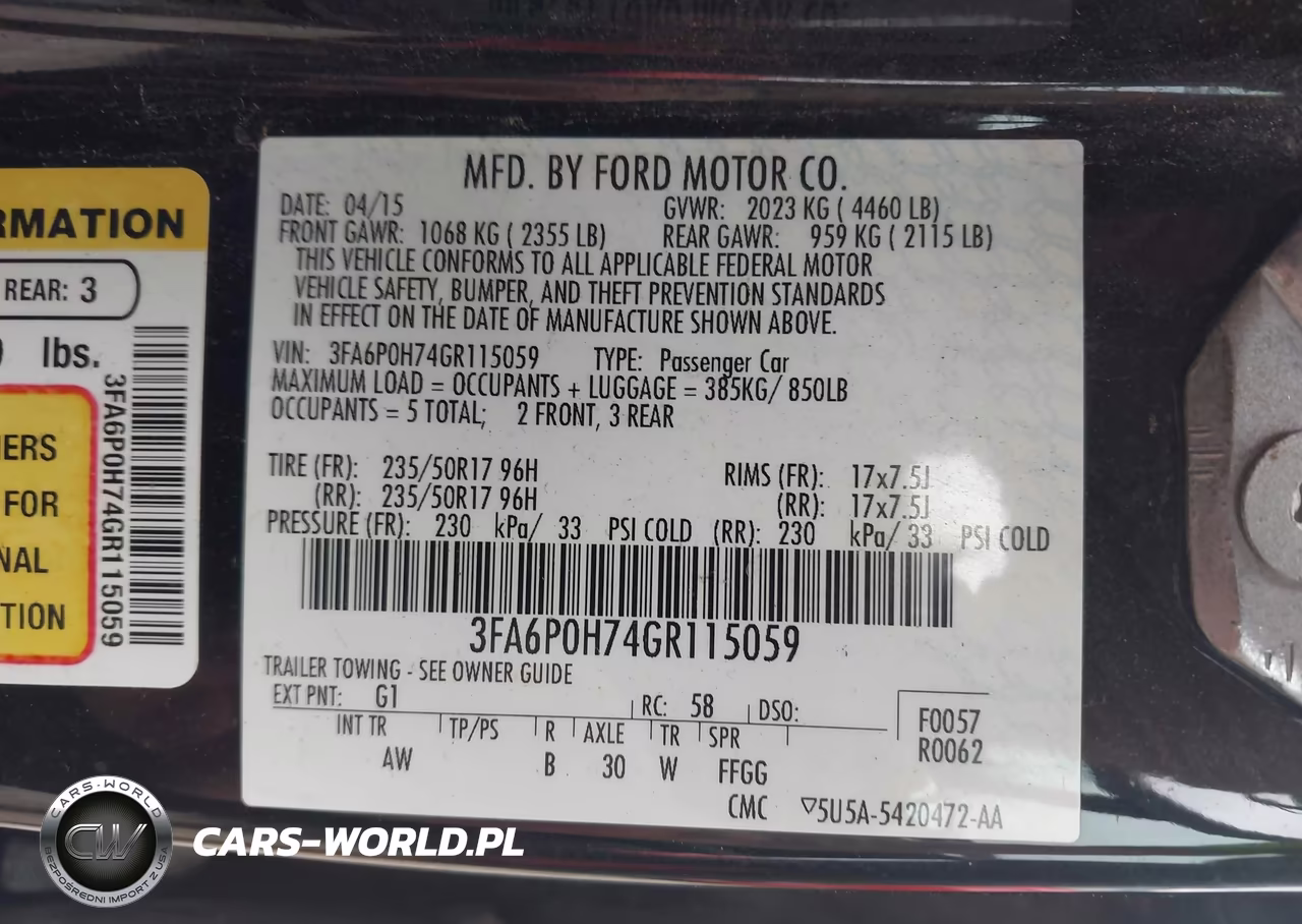 2016 Ford Fusion Se VIN:3FA6P0H74GR115059 - 9