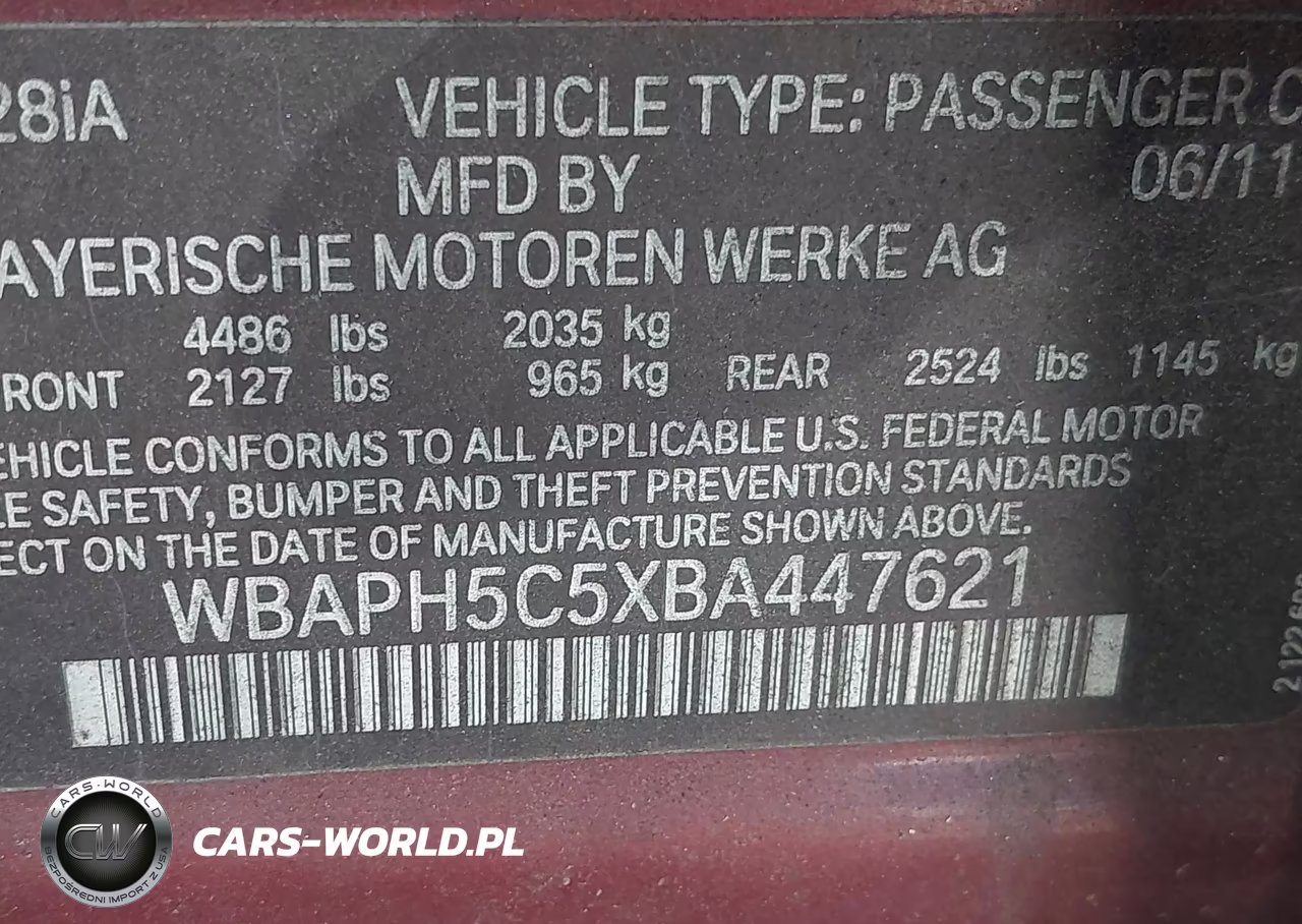 2011 BMW 328I VIN:WBAPH5C5XBA447621 - 9