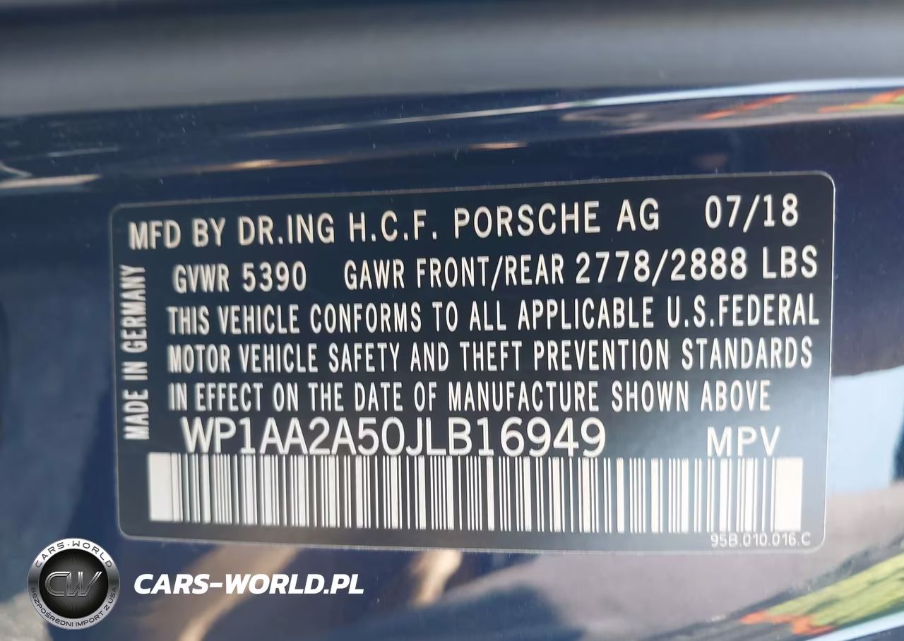 2018 Porsche Macan VIN:WP1AA2A50JLB16949 - 9