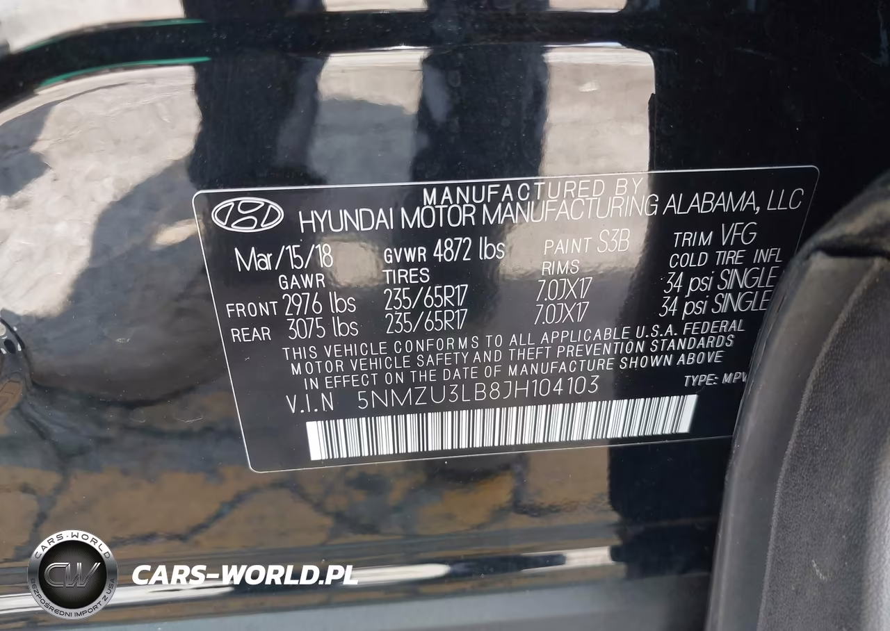 2018 Hyundai Santa Fe Sport 2.4L VIN:5NMZU3LB8JH104103 - 9
