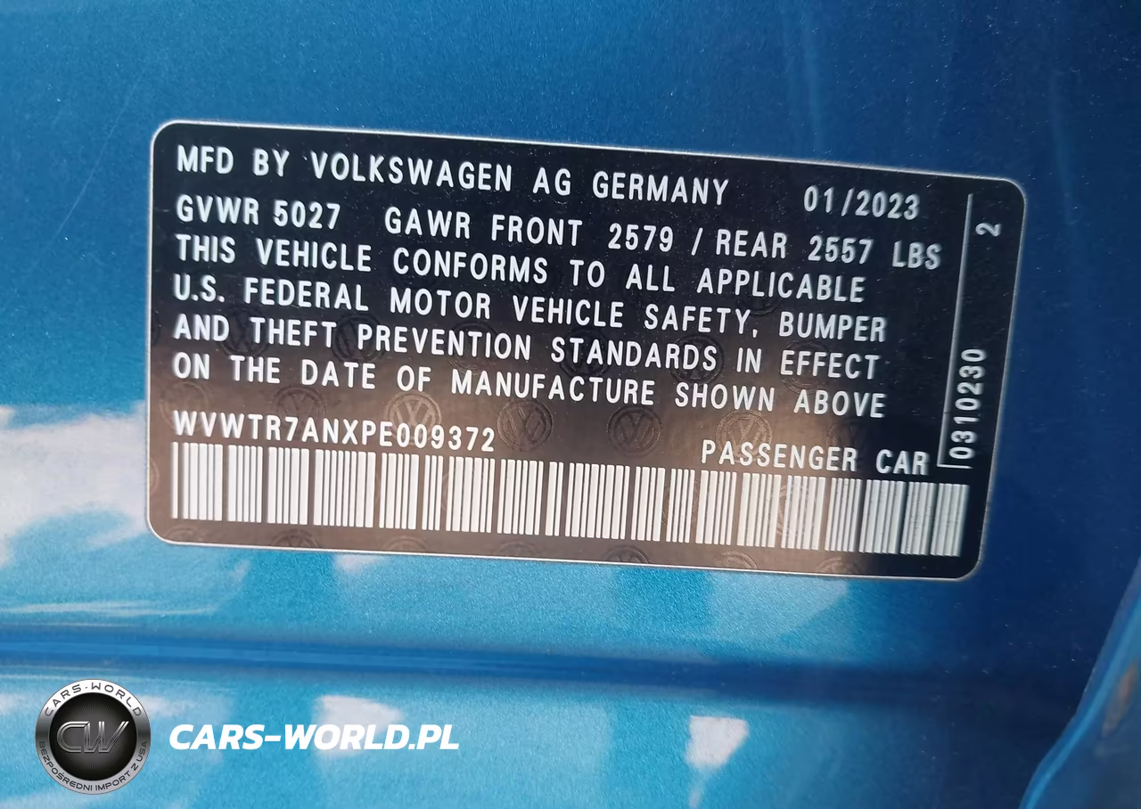 2023 Volkswagen Arteon 2.0T Sel Premium R-Line VIN:WVWTR7ANXPE009372 - 9