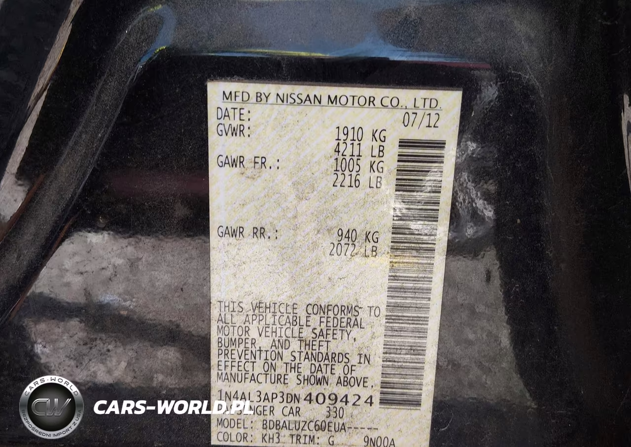 2013 Nissan Altima 2.5 Sv VIN:1N4AL3AP3DN409424 - 9