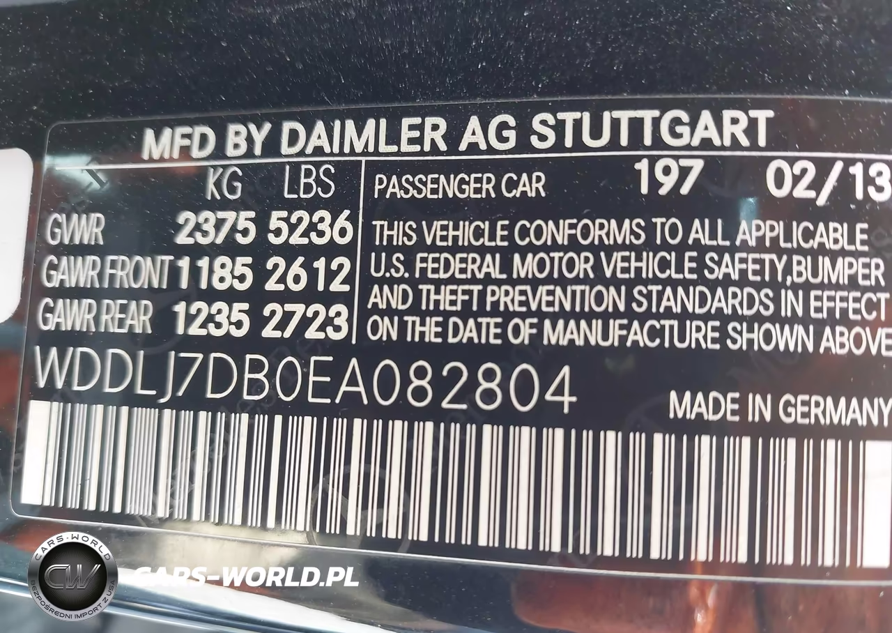 2014 Mercedes-Benz Cls 550 VIN:WDDLJ7DB0EA082804 - 9