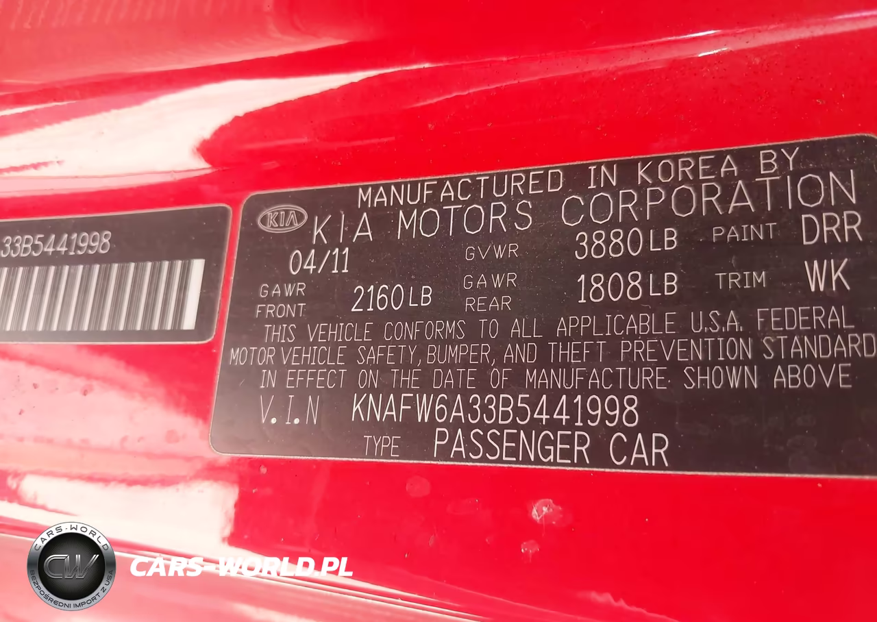 2011 Kia Forte Koup Sx VIN:KNAFW6A33B5441998 - 9