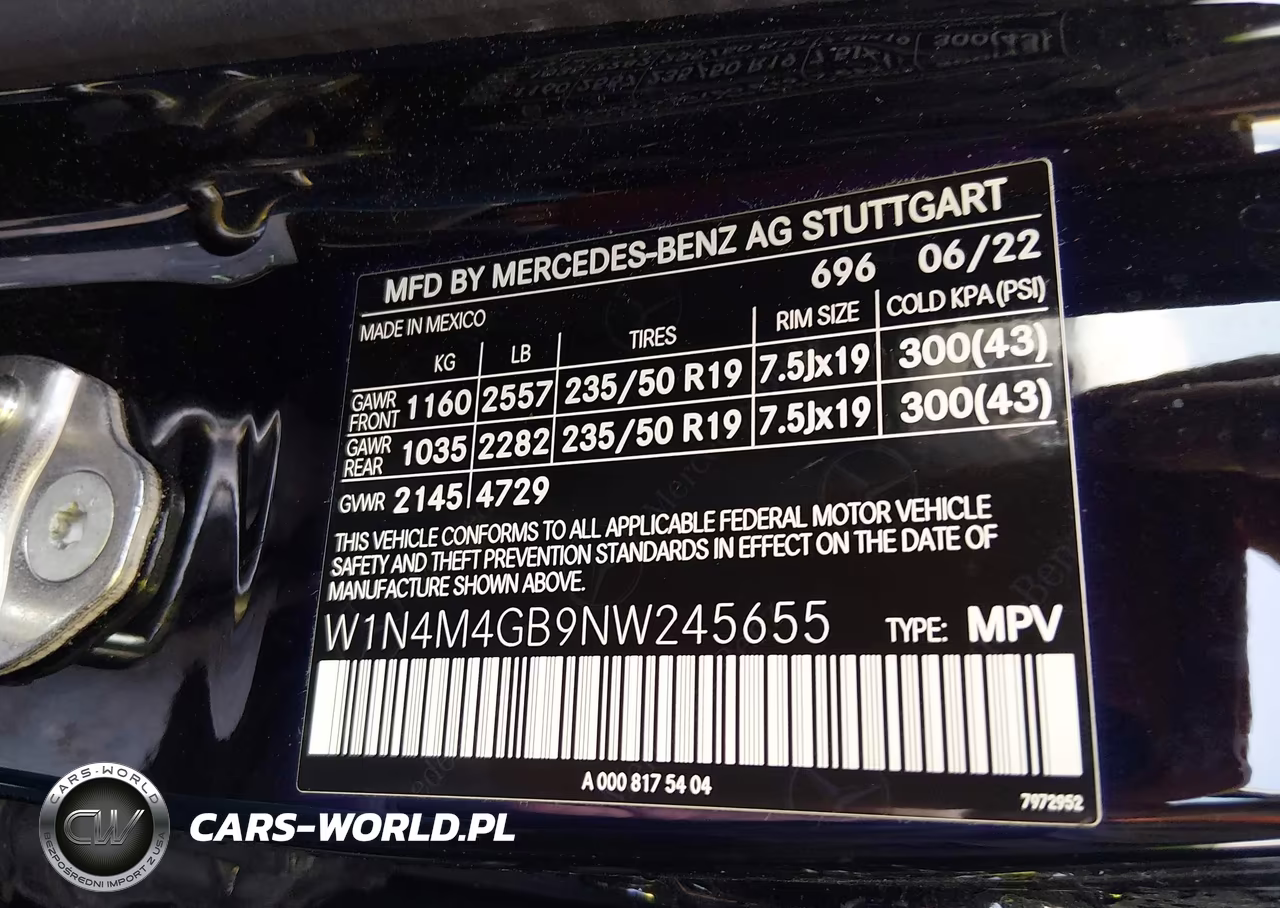 2022 Mercedes-Benz Glb 250 VIN:W1N4M4GB9NW245655 - 9