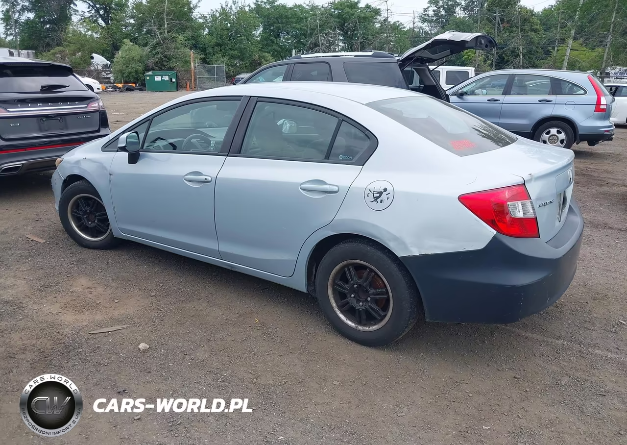 2012 Honda Civic Lx VIN:2HGFB2F57CH511256 - 3