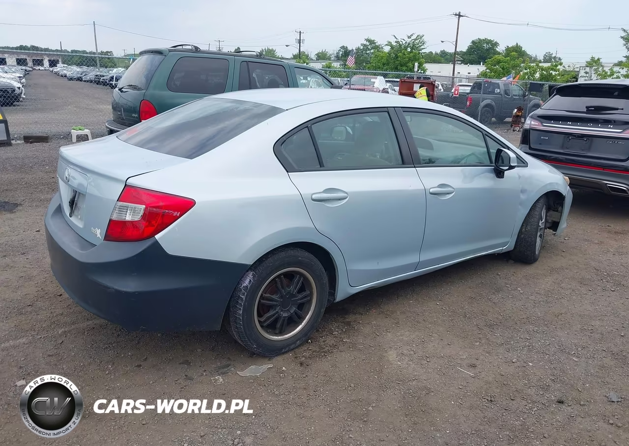 2012 Honda Civic Lx VIN:2HGFB2F57CH511256 - 4