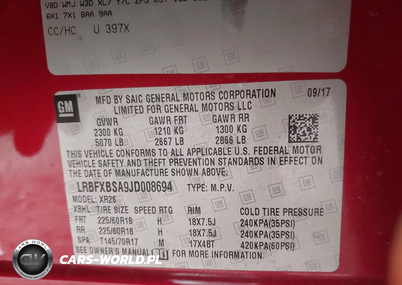2018 Buick Envision Preferred VIN:LRBFXBSA9JD008694 - 9