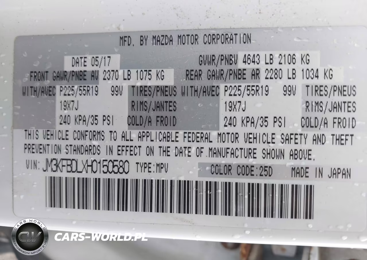 2017 Mazda Cx-5 Grand Touring VIN:JM3KFBDLXH0150580 - 9