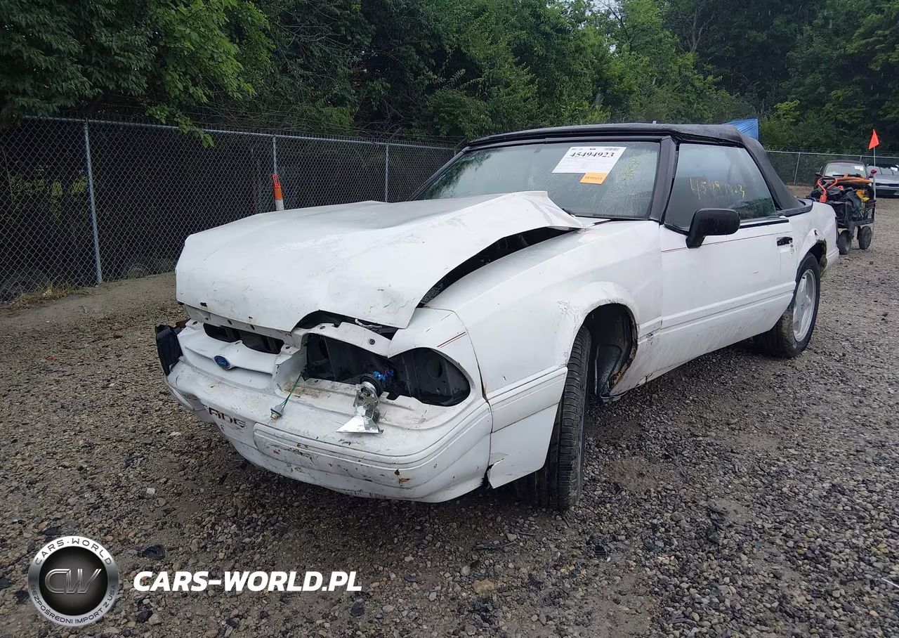 1992 Ford Mustang Lx VIN:1FACP44M6NF123938 - 2