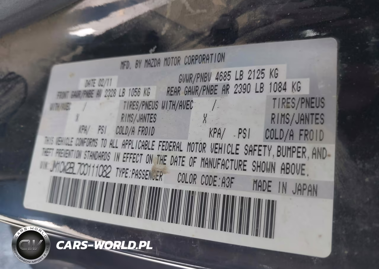 2012 Mazda Mazda5 Sport VIN:JM1CW2BL7C0111082 - 9