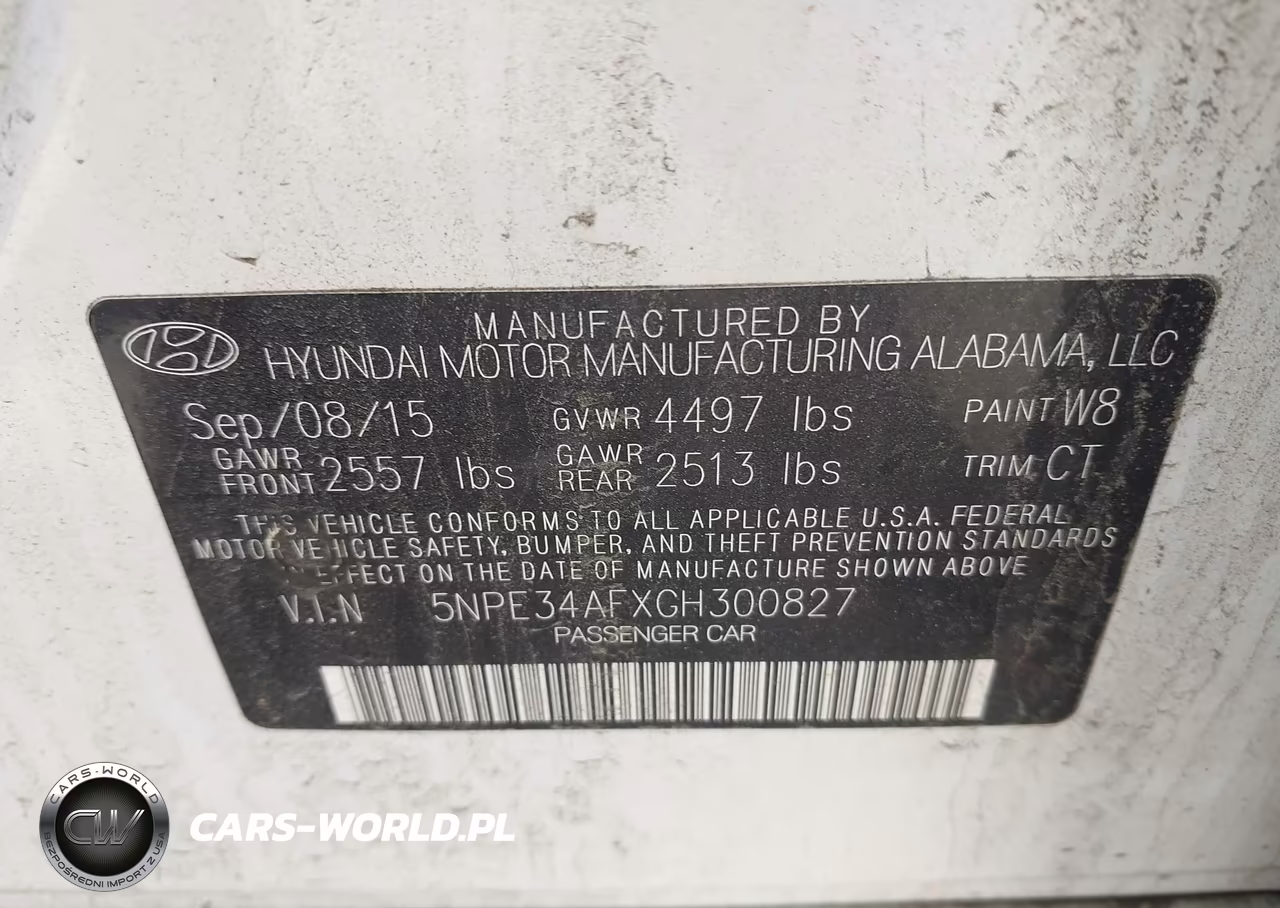 2016 Hyundai Sonata Sport VIN:5NPE34AFXGH300827 - 9