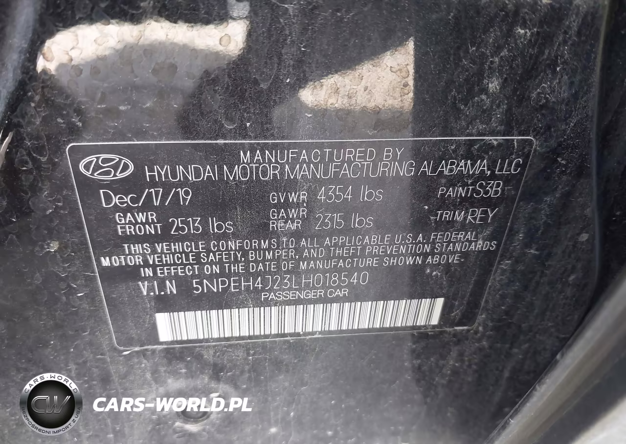 2020 Hyundai Sonata Limited VIN:5NPEH4J23LH018540 - 9