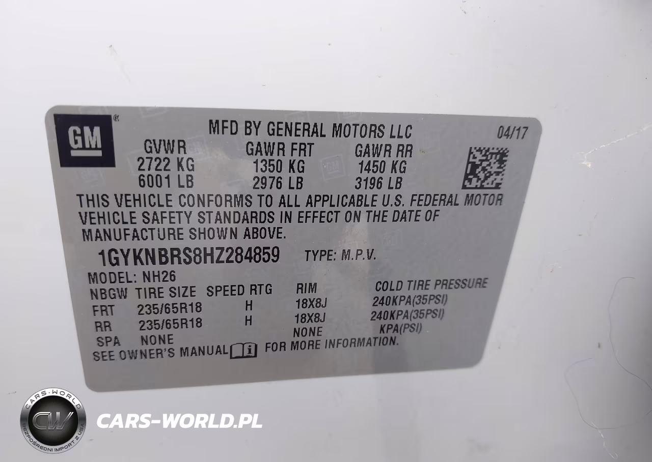 2017 Cadillac Xt5 Luxury VIN:1GYKNBRS8HZ284859 - 9