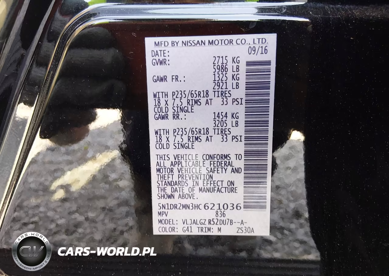 2017 Nissan Pathfinder Sl VIN:5N1DR2MN3HC621036 - 9