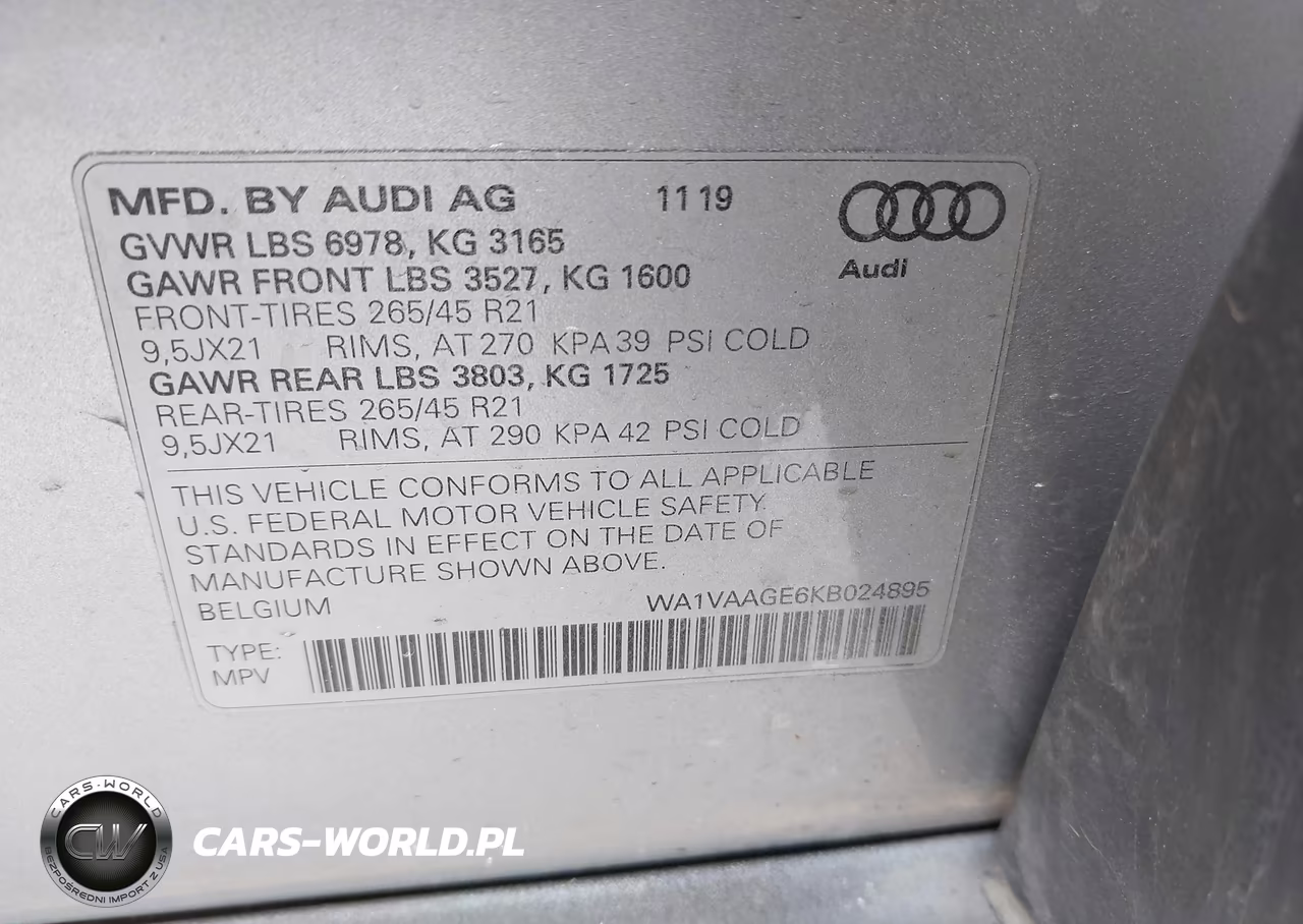 2019 Audi E-Tron Premium Plus VIN:WA1VAAGE6KB024895 - 9