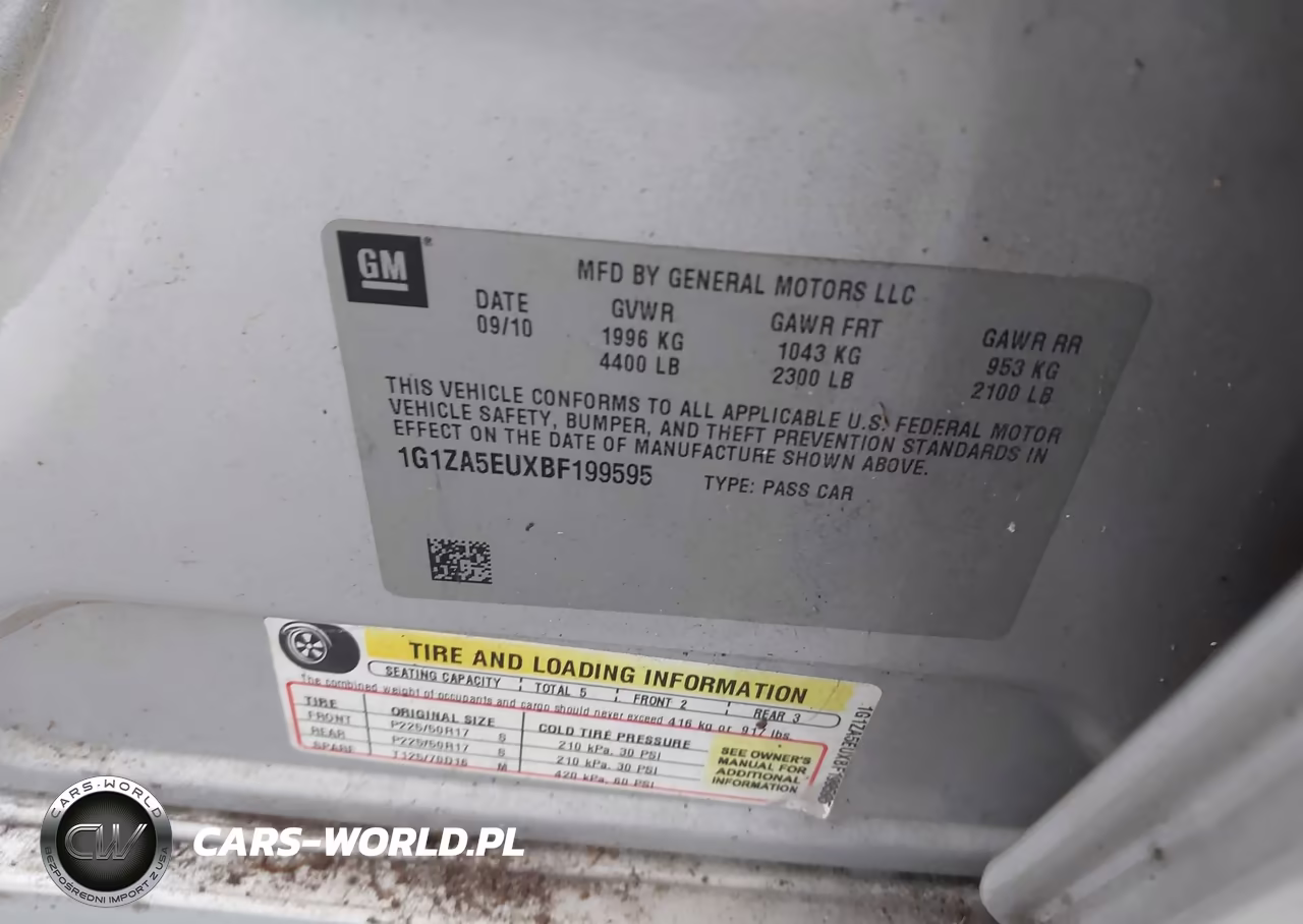 2011 Chevrolet Malibu Ls VIN:1G1ZA5EUXBF199595 - 9