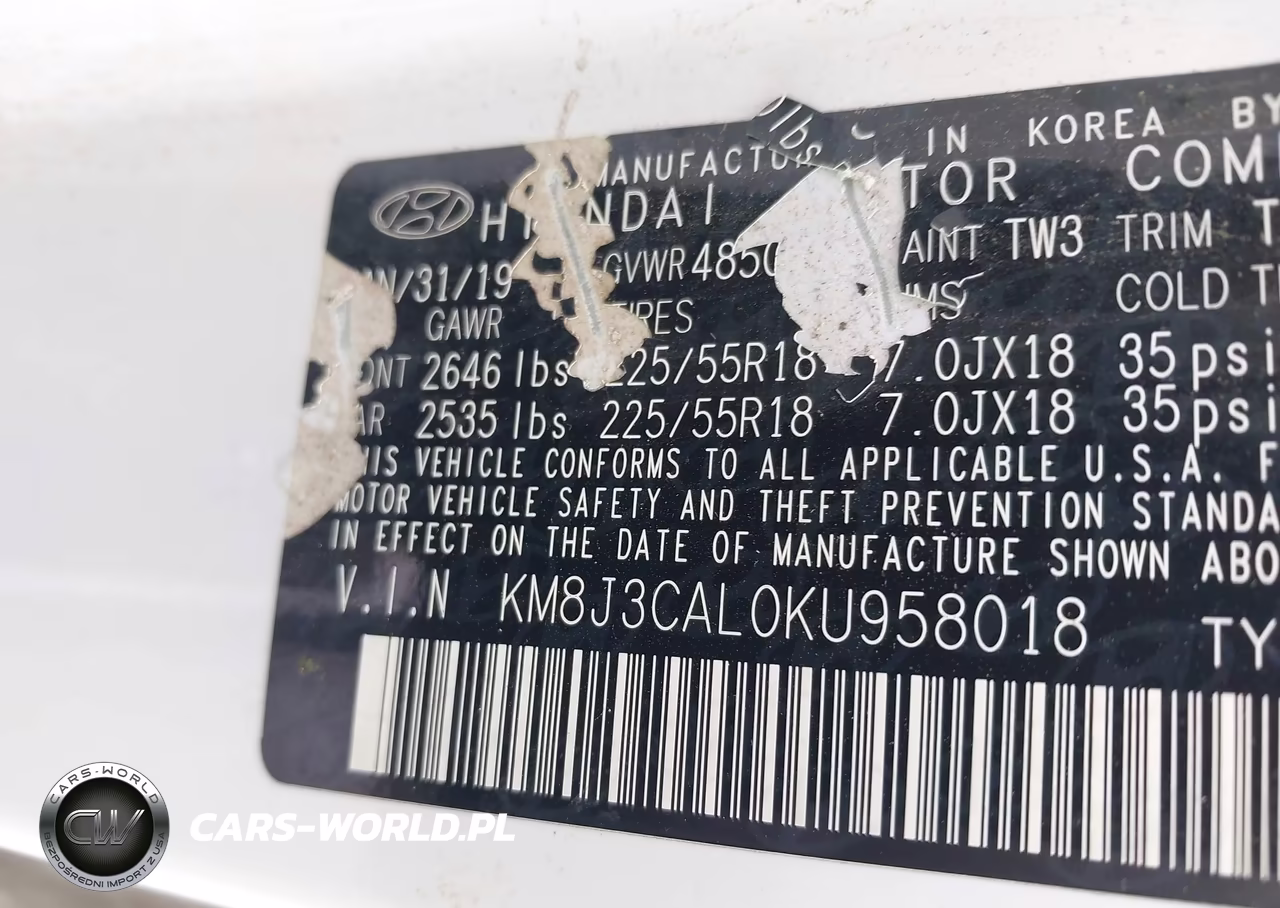 2019 Hyundai Tucson Sel VIN:KM8J3CAL0KU958018 - 9