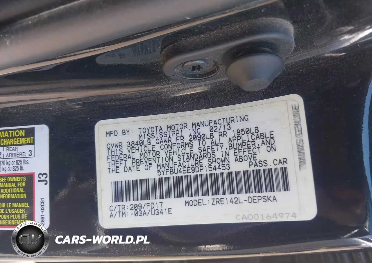 2013 Toyota Corolla S VIN:5YFBU4EE9DP154453 - 9