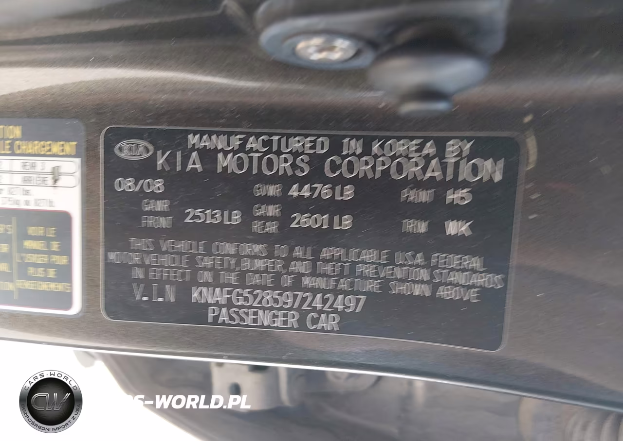 2009 Kia Rondo Lx VIN:KNAFG528597242497 - 9
