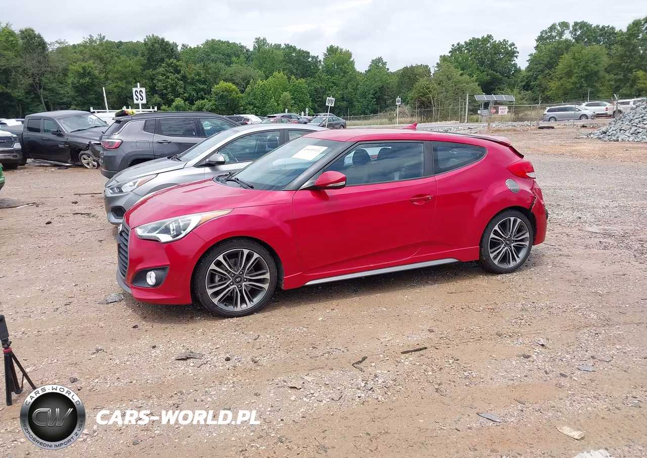 2016 Hyundai Veloster Turbo VIN:KMHTC6AEXGU286410 - 2