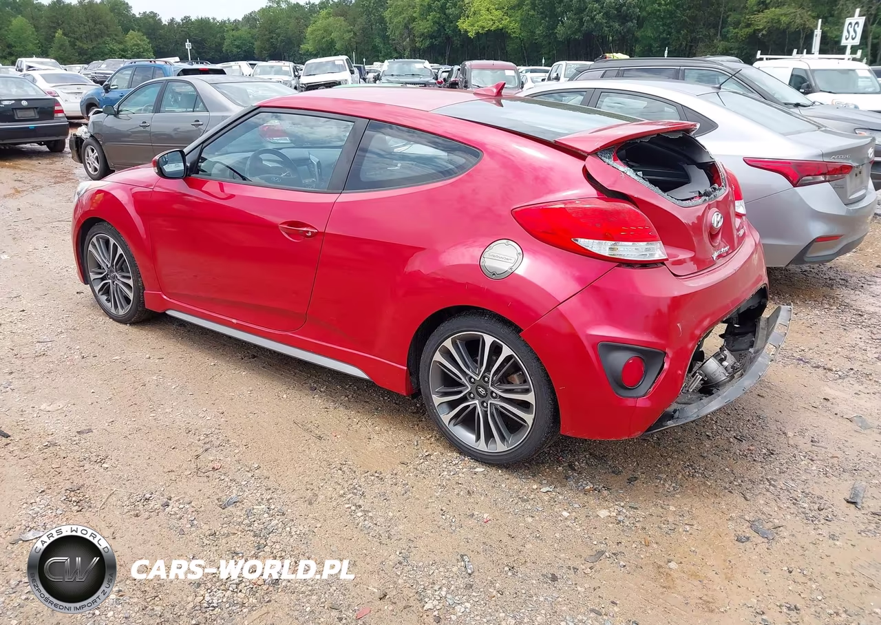 2016 Hyundai Veloster Turbo VIN:KMHTC6AEXGU286410 - 3