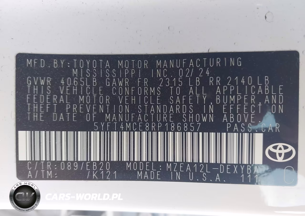 2024 Toyota Corolla Xse VIN:5YFT4MCE8RP186857 - 9