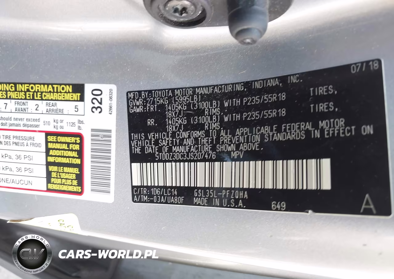 2018 Toyota Sienna Xle Premium 7 Passenger VIN:5TDDZ3DC3JS207476 - 9