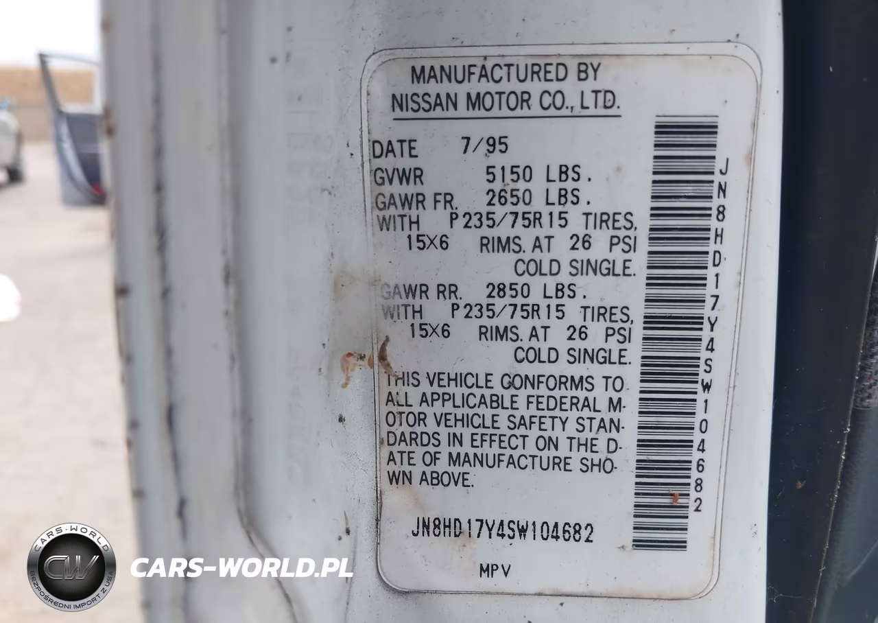 1995 Nissan Pathfinder Le-Se-Xe VIN:JN8HD17Y4SW104682 - 9