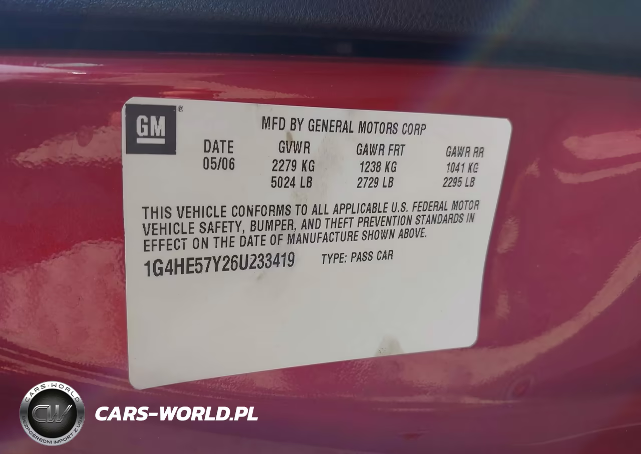 2006 Buick Lucerne Cxs VIN:1G4HE57Y26U233419 - 9