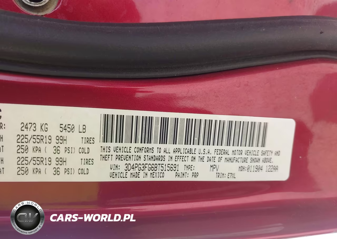 2011 Dodge Journey Crew VIN:3D4PG3FG6BT515691 - 9