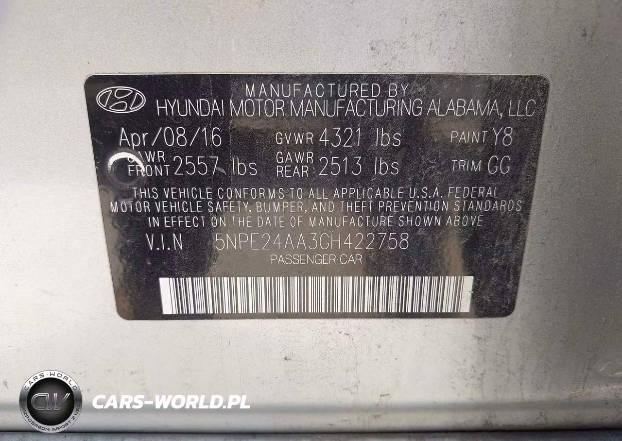 2016 Hyundai Sonata Eco VIN:5NPE24AA3GH422758 - 9